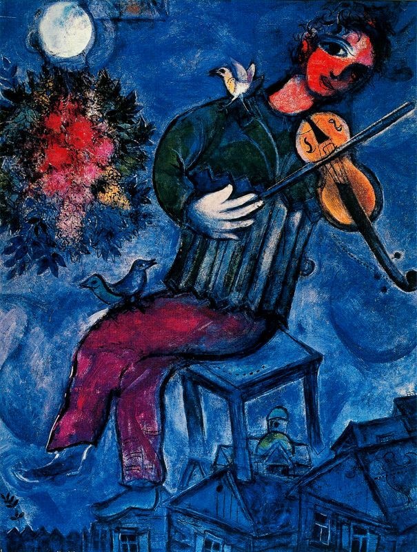 Photo:  Marc Chagall,The Blue Fiddler, 1947